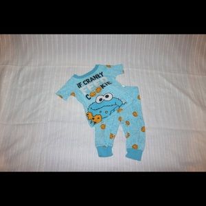 Cookie Monster Sesame Street pajama set.
